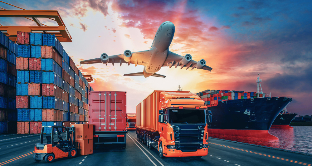 transportation logistics container cargo ship OVERLOOK